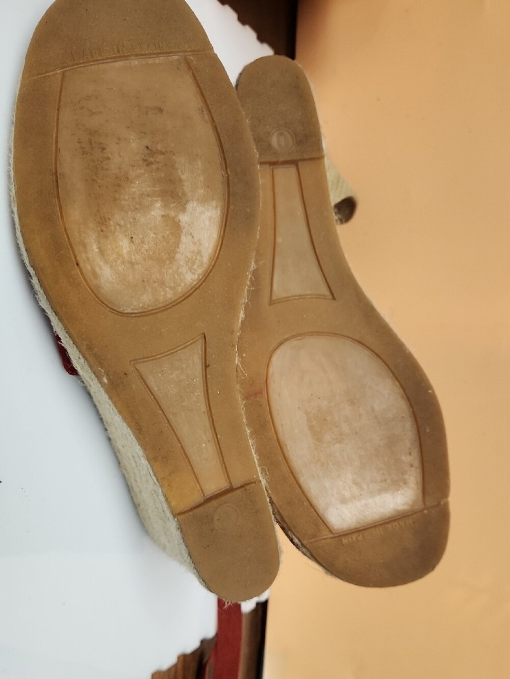 Coach Red Logo Espadrille Platform Sandals - Picture 5 of 5